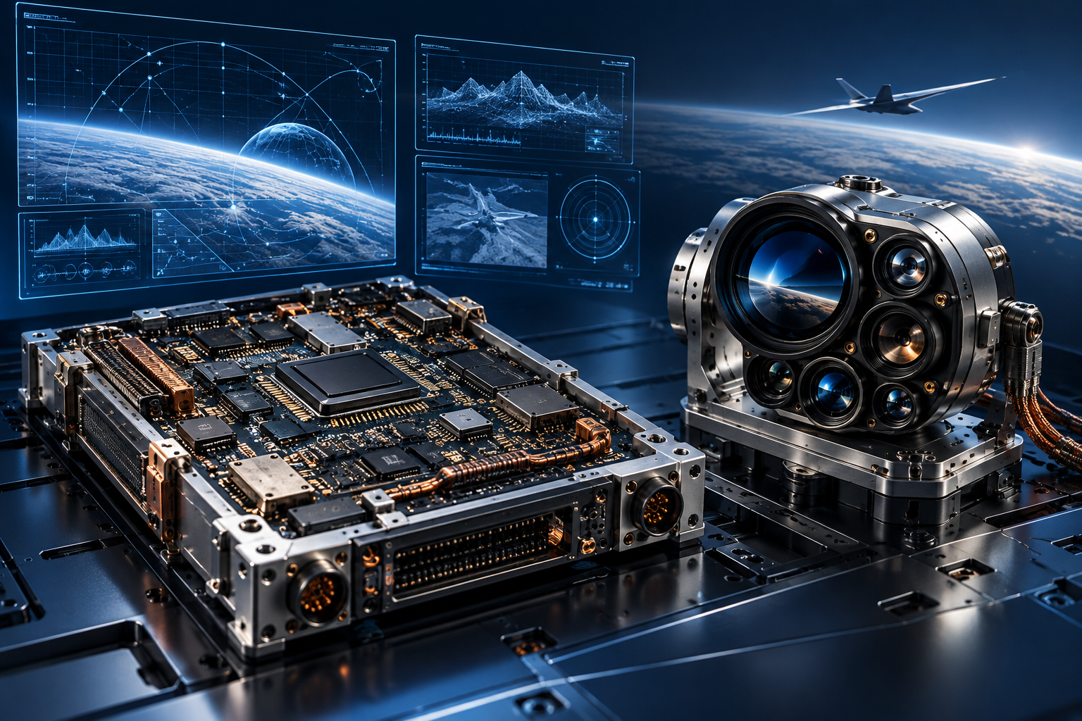 Aerospace AI and Controls concept illustration